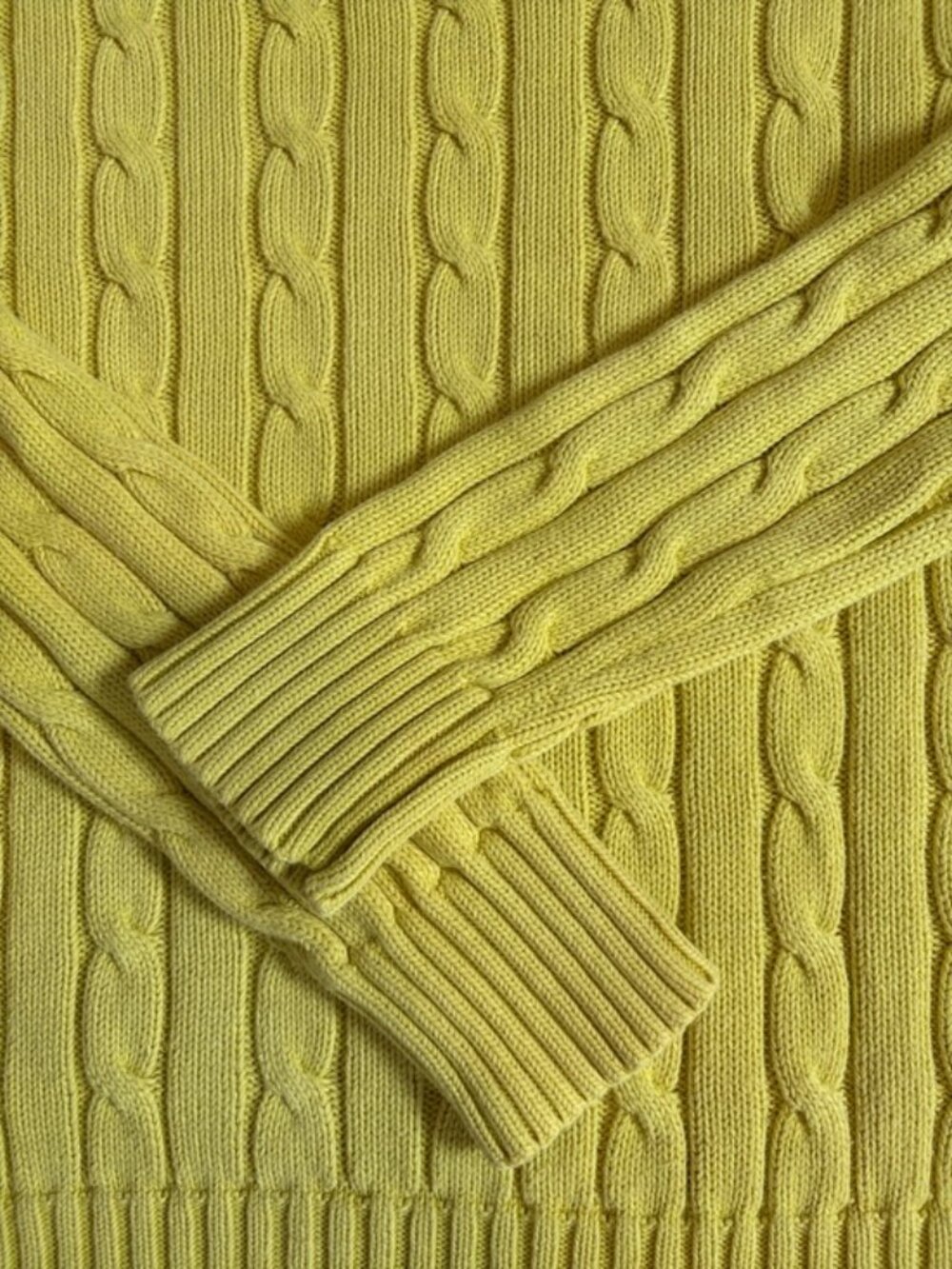 Polo Ralph Lauren Women’s Knit Sweater Yellow Crewneck size Medium - Picture 2 of 12
